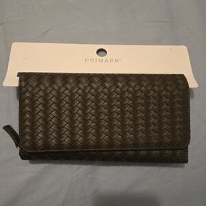 Primark Dark Brown Textured Wallet